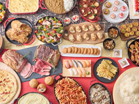 【謹賀新年】＜3部＞御節総菜も！新春ランチ！オープンキッチンからの出来立て料理が大人気！スイーツも登場！特典としてお酒類も飲み放題に！