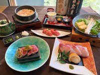 11/1～土日祝限定【ぶりしゃぶランチ】 『寒ぶりの黄金出汁しゃぶ小鍋』『黒毛和牛肉鮨＆厳選国産牛の石焼ステーキ』『かに釜めしのひつまぶし』 土日祝3,500円