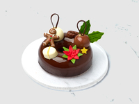 (Please order with meal) Limited offer for 12/18-27, Chocolate Wreath  (12cm)