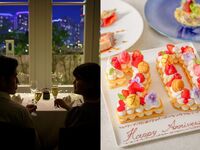 【✨夜景個室確約✨】大人気ナンバーケーキと乾杯グラスシャンパン付！季節のアミューズから始まり、魚・特選牛フィレのWメイン等個室専用ディナーコース全6品(～11/29)
