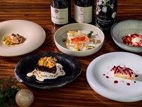 [12/19, 12/20, 12/24, 12/25] Noël Course (Wagyu Fillet) + Sommelier's Signature Wine Pairing (3 glasses)