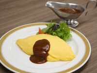 【Nakajimaya Classic】オムライス デミグラスソース　ドリンクセット