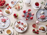 Strawberry Garden Afternoon Tea with 1 glass of sparkling wine